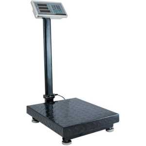 300kg Electronic Rechargeable Digital Platform Weighing Scale – Black