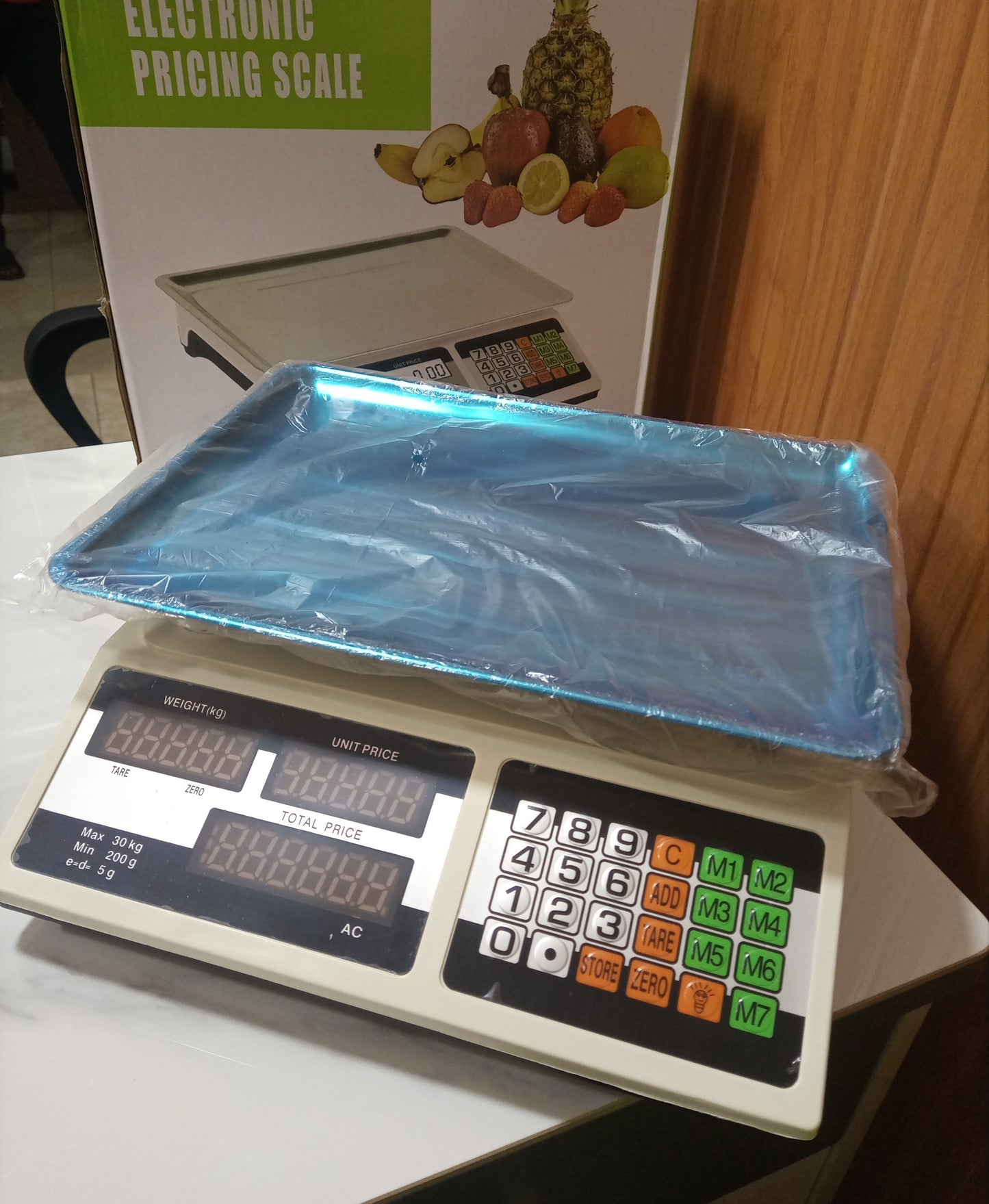 Cost of Digital price computing weighing scale blue box in Kampala Uganda