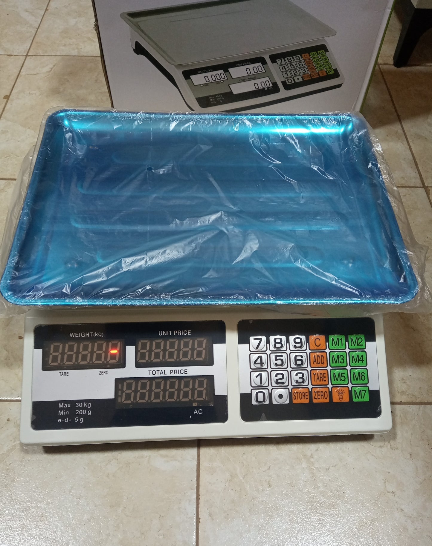 Where to buy Digital price computing weighing scale blue box in Uganda