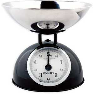 Retro Stainless Steel Mechanical Kitchen Weighing Scale Set – Black