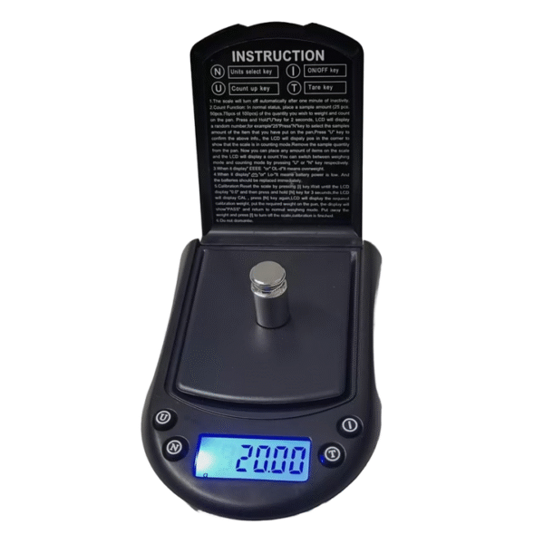 Compact Diamond Weighing Scale, 300g Capacity with Backlit LCD