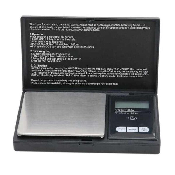 High Accuracy Gold Pocket Scale, 0.1g Readability, Compact Design