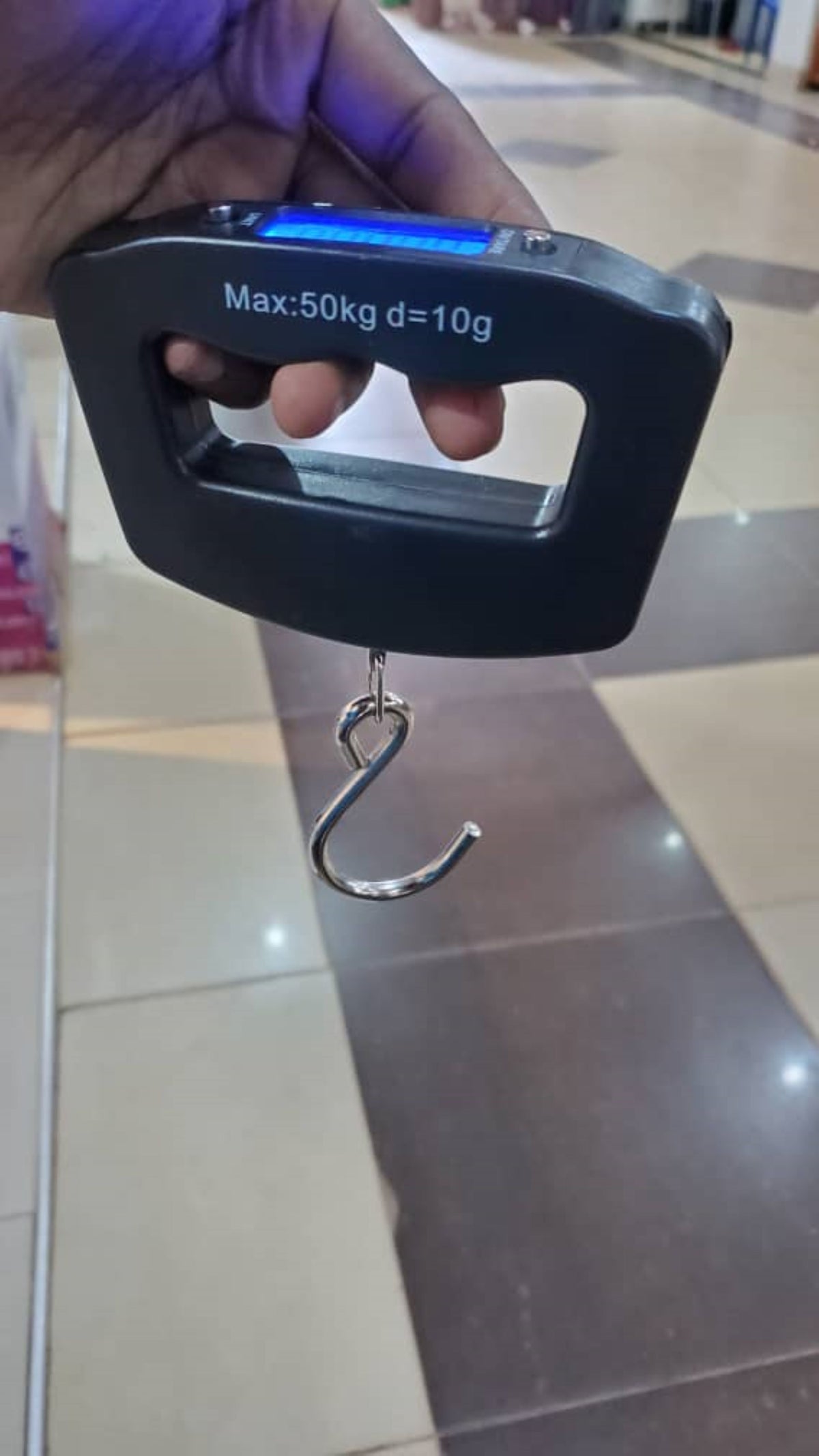 Electronic Luggage Weighing Scale Grey and Blue Box Supplier in Kampala
