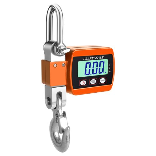 LCD Digital Scale 0.05-500kg Crane Scale Portable Industrial Electronic Scale Heavy Duty Weight Hook-Hanging Scale Weighing Tool DON
