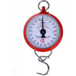 Hanson Heavy Duty Portable, Hook Type 100Kg Weighing Scale, Red