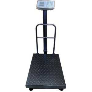 200kg Electronic Rechargeable Digital Platform Weighing Scale With Guards – Black