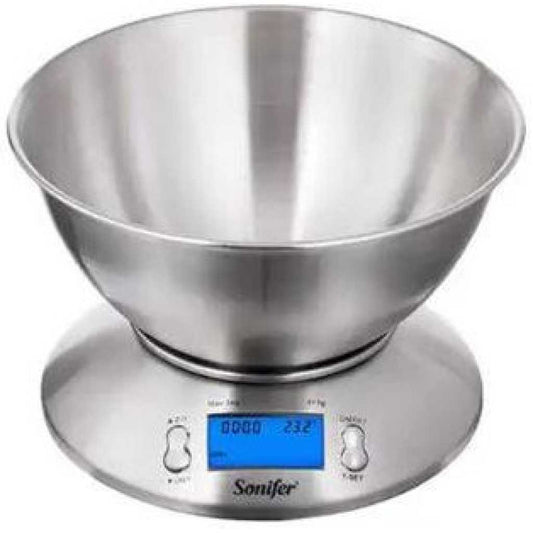 Digital Kitchen Scales Food Scale Kitchen Electronic Scales, Environmentally Friendly Natural Bamboo Board Suitable For Family Kitchen Living Room Multifunction 5Kg