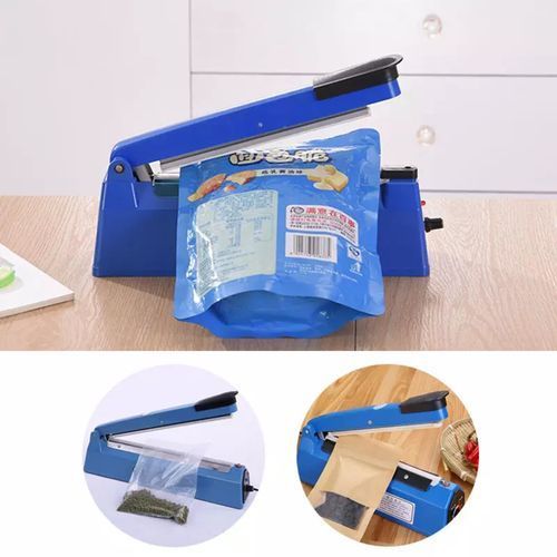 Handheld Impulse Sealer Machine Plastic Sealing - Blue