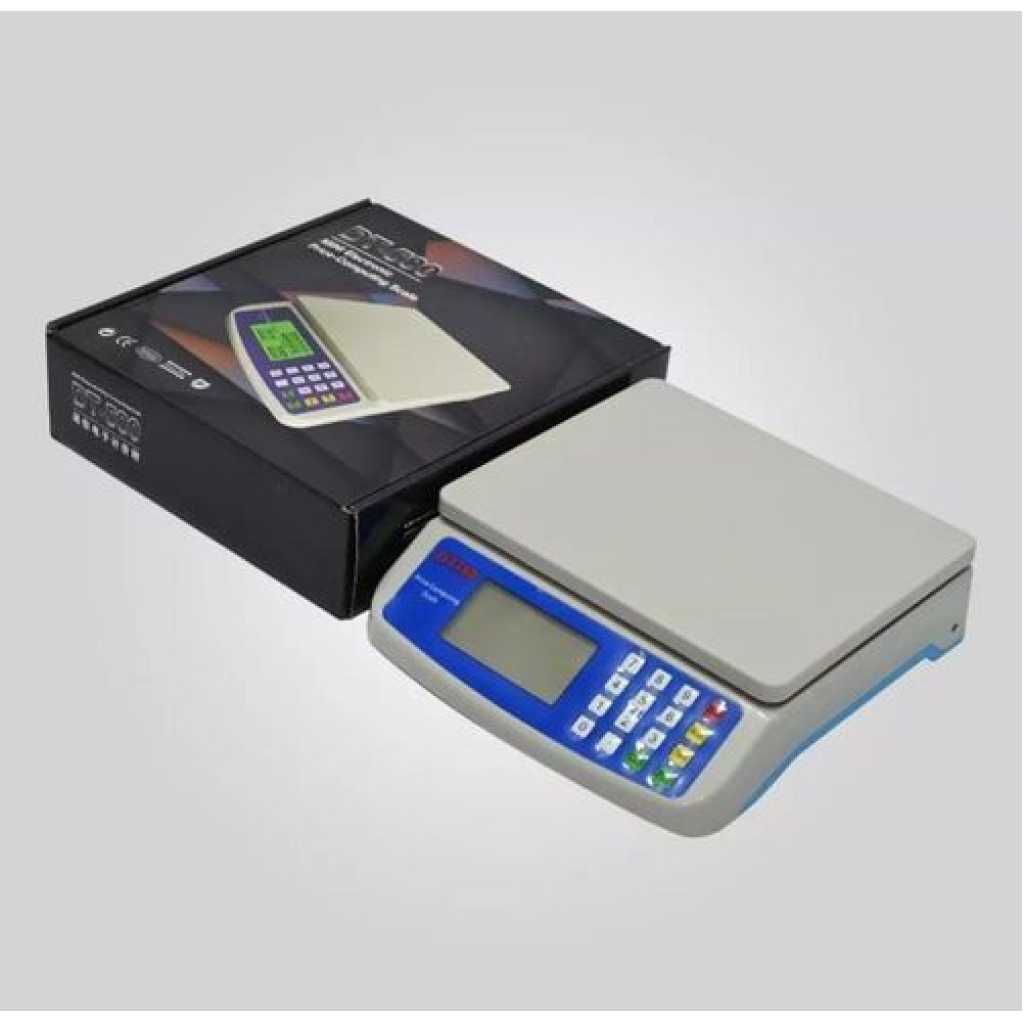 Plastic Computing Scale 30kg Electronic Mini Digital Price Computing Weighing Scale LCD Displa ...