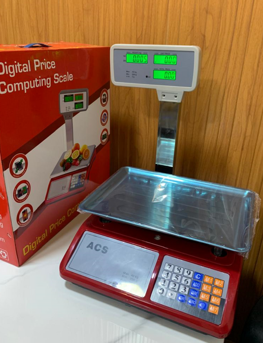 Digital price computing weighing scale red Supplier in Kampala