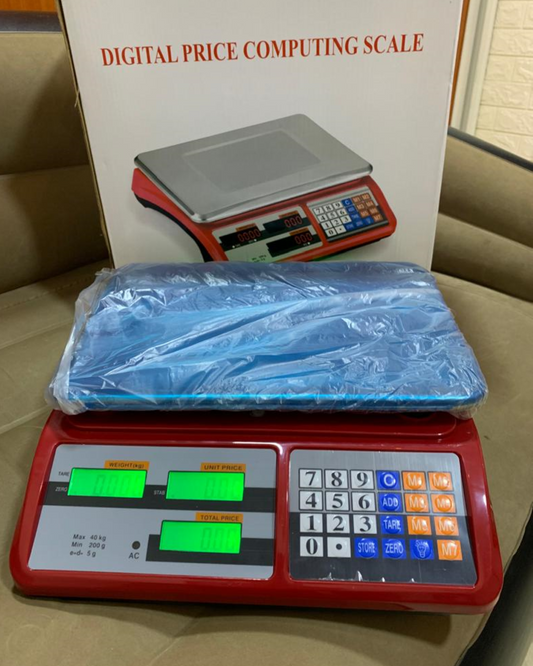 Cost of Digital price computing weighing scale red in Kampala Uganda