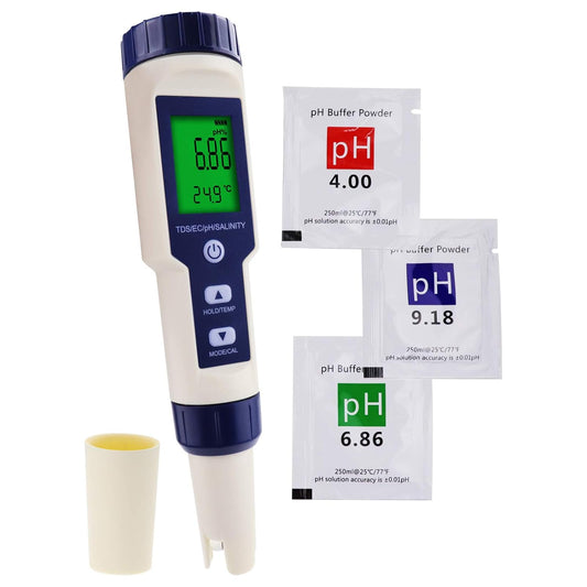 Water Quality Meter, IP67 PH Salinity TDS EC Conductivity