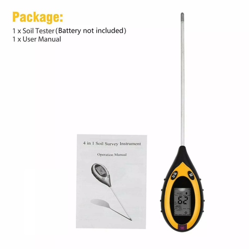 Long Probe Deep Use Soil Moisture Meter, Water Monitor Indicator