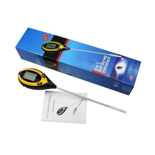 4 in1 LCD Digital Soil PH Meter Tester Temperature Sunlight