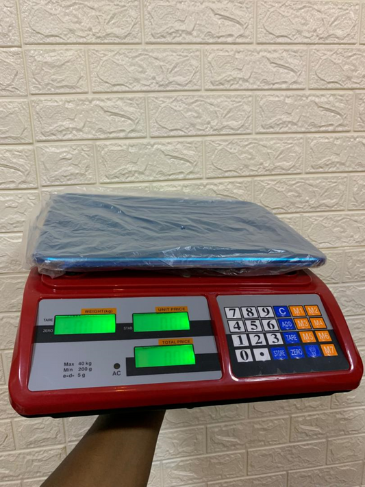 Supplier of Digital price computing weighing scale red in Kampala