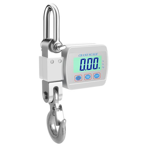 LCD Digital Scale 0.05-500kg Crane Scale Portable Industrial Electronic Scale Heavy Duty Weight Hook-Hanging Scale Weighing Tool