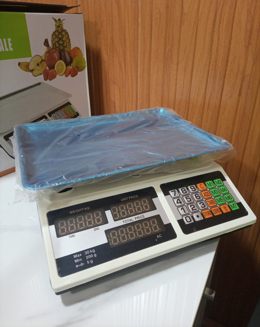 Supplier of Digital price computing weighing scale blue box in Uganda