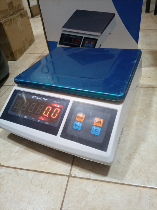 Electronic computing price weighing scale ACS blue shop in Kampala