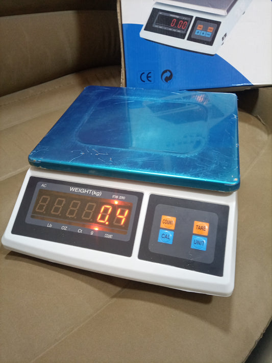 Electronic computing price weighing scale ACS blue store in Uganda