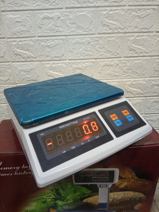 Digital price computing weighing scale 50kg blue store in Kampala