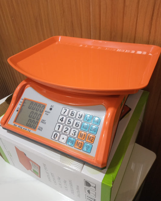 Electronic Price computing weighing scale orange Supplier in Kampala