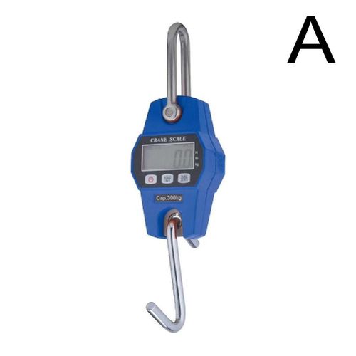 Crane Scale Weight 300kg Heavy Duty Hanging Hook Scales Portable Digital Stainless Steel Hook Mini LCD Digital Hanging Scale