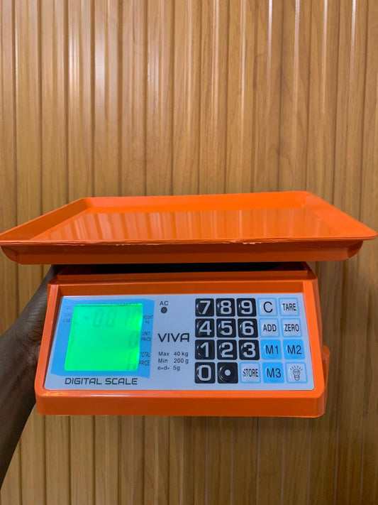 Electronic Price computing weighing scale orange Company in Kampala Uganda