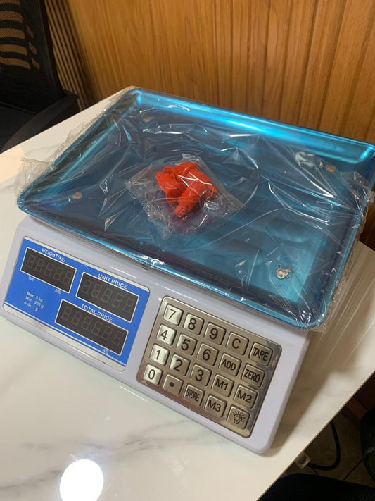 Cost of Electronic computing price weighing scale ACS blue in Uganda
