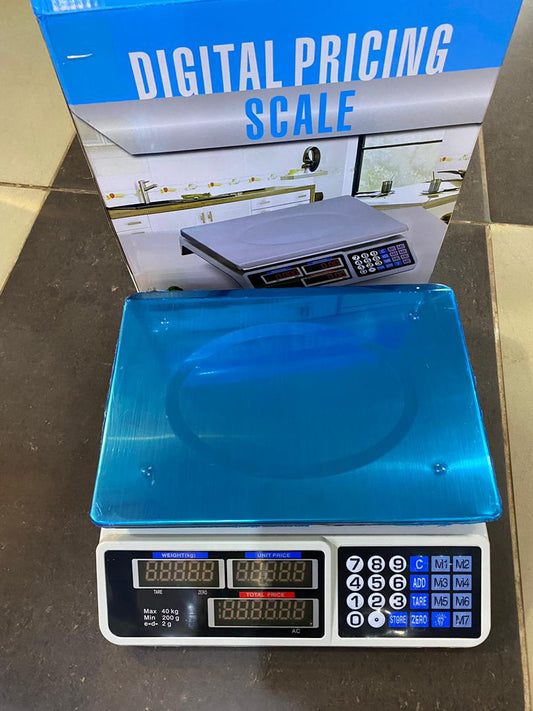 What is the price of Digital price computing weighing scale 50kg blue in Uganda
