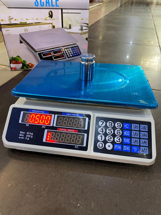 What is the price of Digital price computing weighing scale 50kg blue in Kampala Uganda