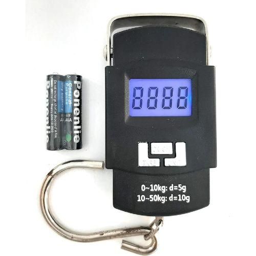 50kgs/50 Kg Digital Portable Weighing Scale - Black